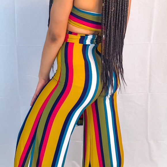 Multi-Color High Waist Pant Set - Picture 2 of 3